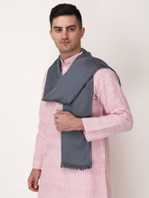 Load image into Gallery viewer, Grey color unisex winter stole