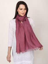 Load image into Gallery viewer, Purple color unisex winter stole