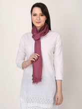 Load image into Gallery viewer, Purple color unisex winter stole