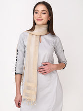 Load image into Gallery viewer, Natural Tussar and Noil silk stole
