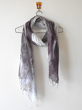 Load image into Gallery viewer, Brown Abstract Digital Print Silk and Cotton stole