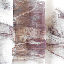 Load image into Gallery viewer, Brown Abstract Digital Print Silk and Cotton stole