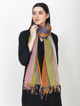Load image into Gallery viewer, Silk cotton multi-colour stole
