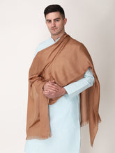 Load image into Gallery viewer, Brown color unisex winter stole
