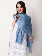 Load image into Gallery viewer, Blue color unisex winter stole
