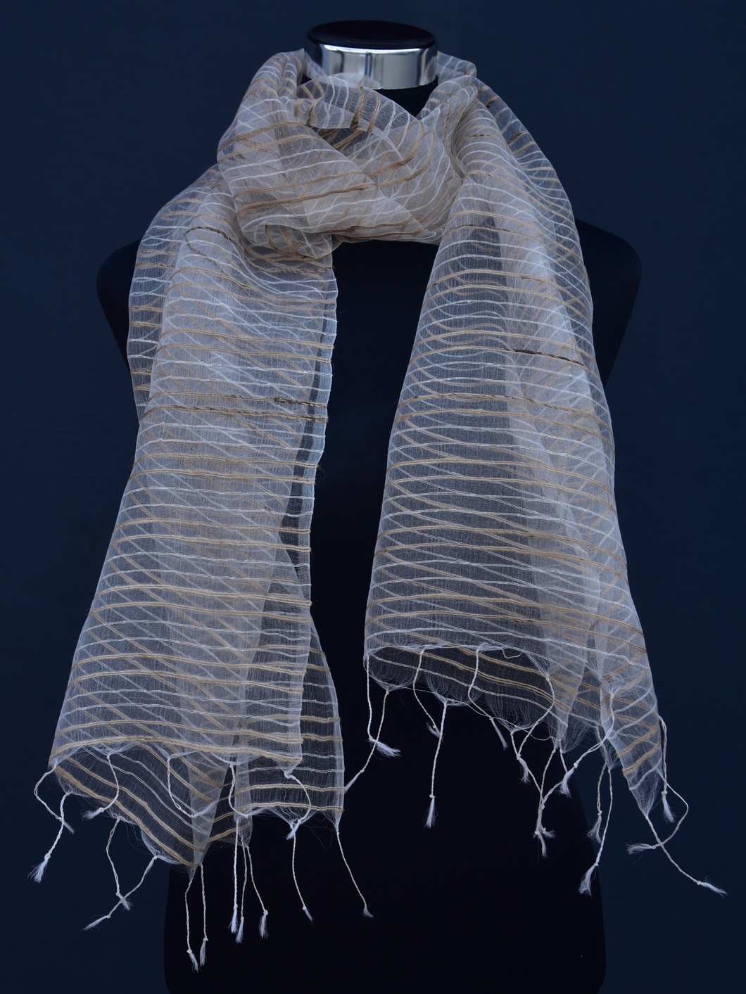 Natural silk stole