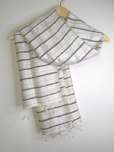 Load image into Gallery viewer, Tassar, Dupion and katia silk stole
